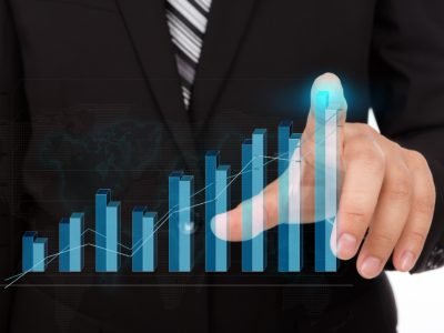 businessman-touching-tip-bar-chart
